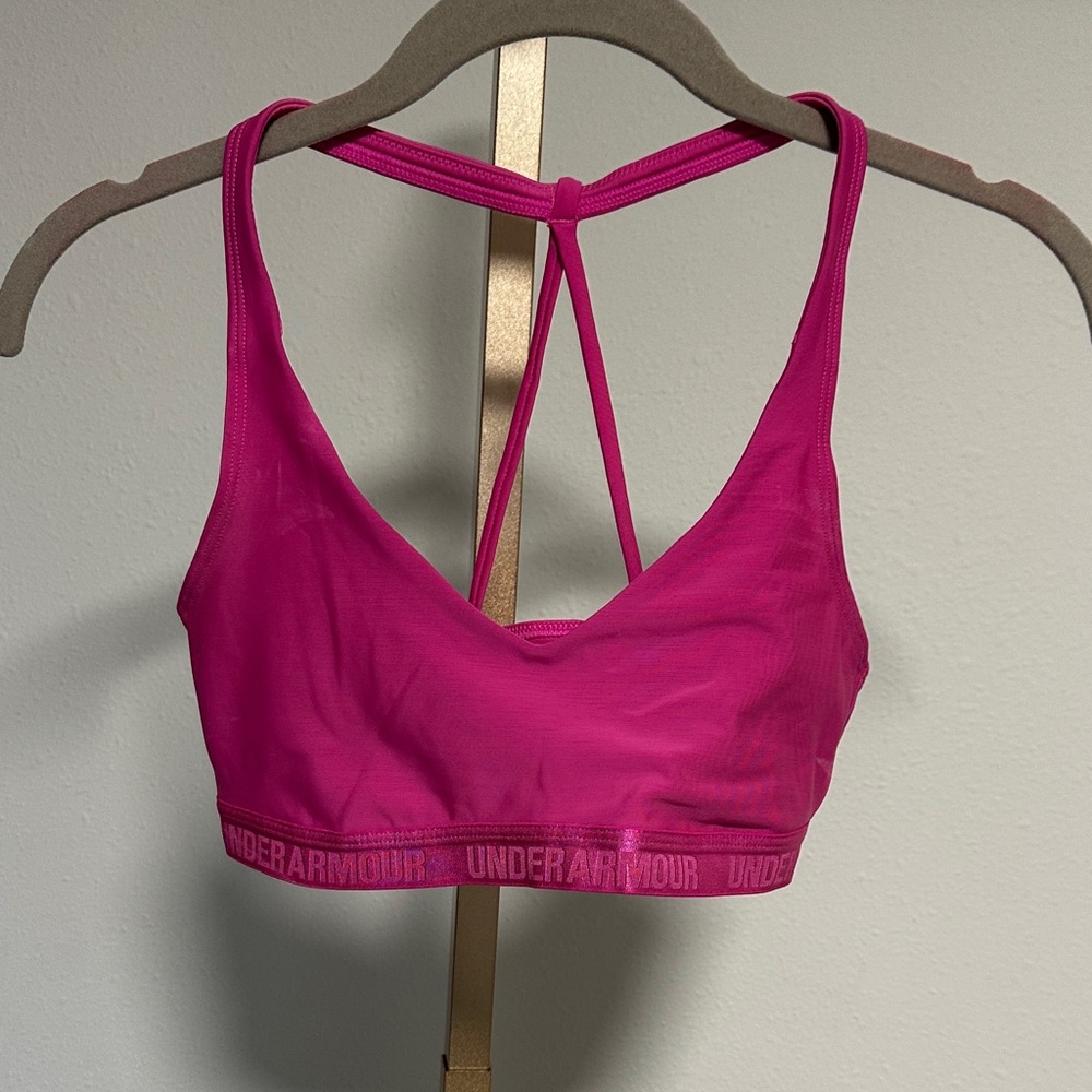 Under Armour Women's Fuchsia Sports Bra